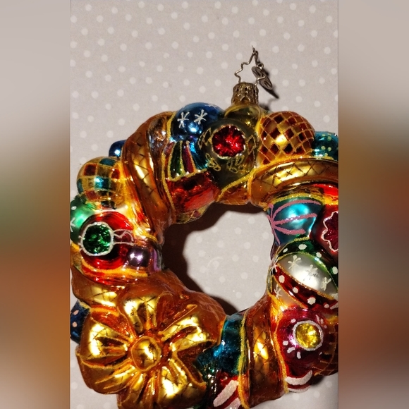 Christopher Radko Adorn-A-Door Blown Glass Christmas Ornament - Picture 4 of 4